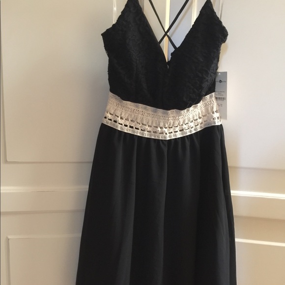 Sexy dress, chiffon skirt and stretch lace bodice - Picture 1 of 4